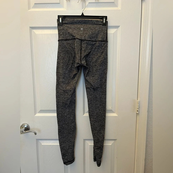 ! Lululemon HR Align Pant 28” Heathered Herringbone Black sz 6 - Picture 2 of 4